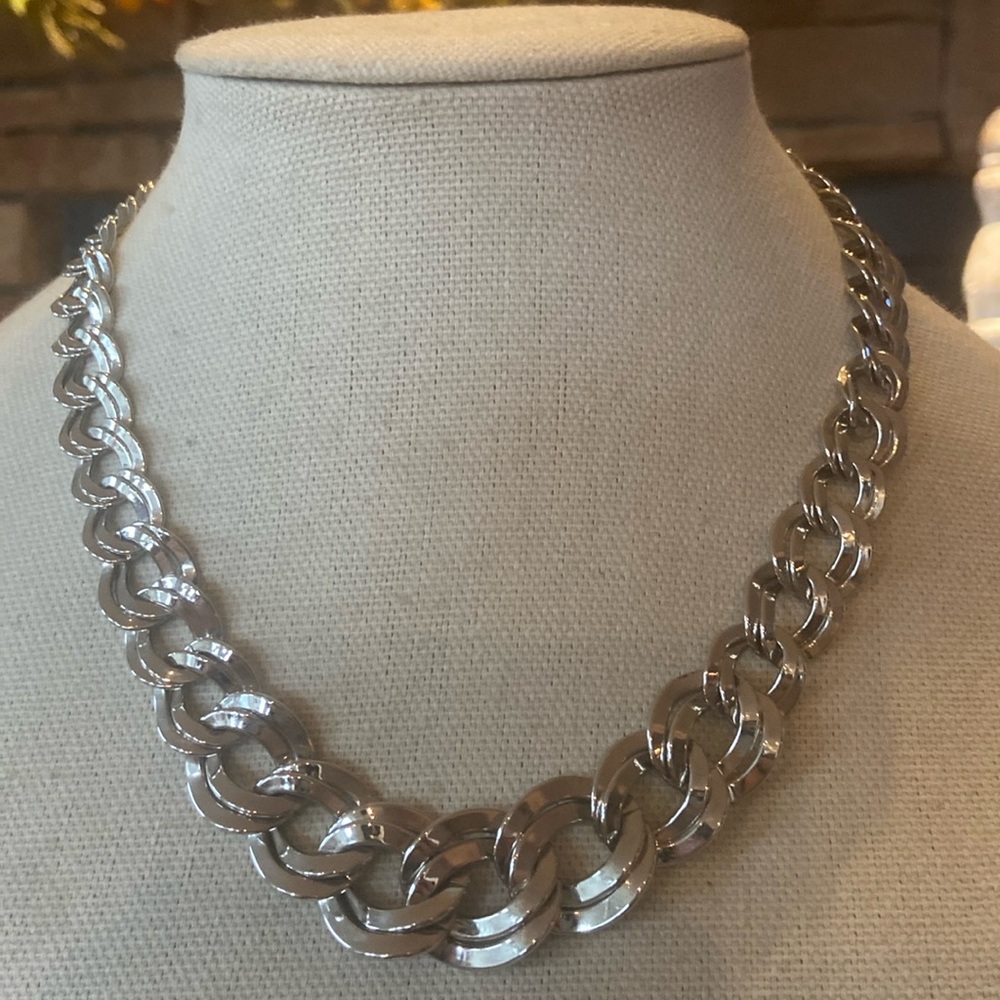 NWOT Chunky silver chain necklace
